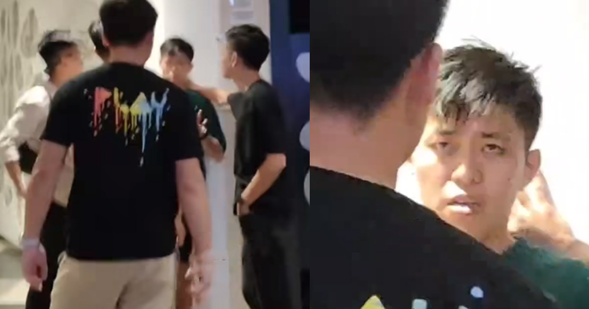 MAN CAUGHT IN FEMALE TOILET, YP BENGS CONFRONT HIM KEEP SAY “LAN JIAO”
