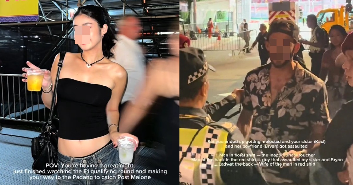 ANG MOH WHO ALLEGEDLY MOLESTED XMM @ S’PORE GRAND PRIX, CHARGED WITH MOLEST