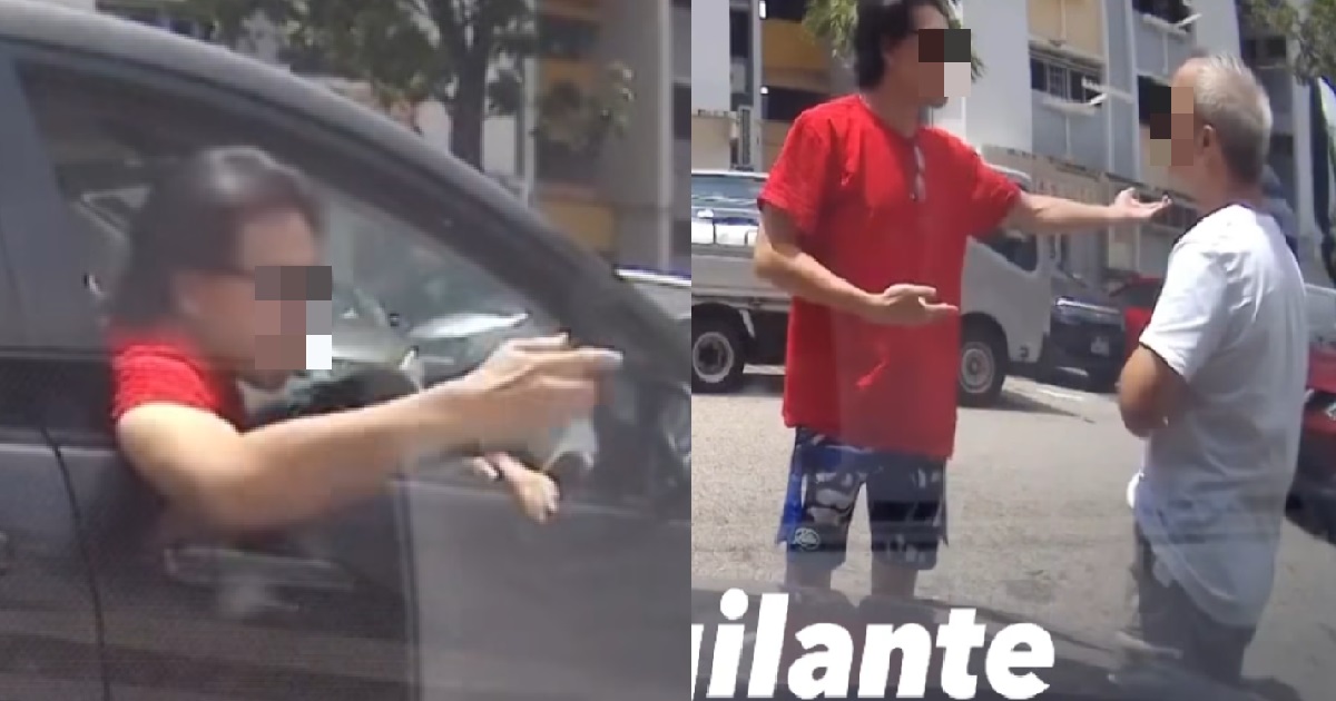 DRIVER CUTS QUEUE AND “STEALS” MAN’S PARKING LOT @ BEDOK, SAYS “HOW I KNOW YOU BEHIND ME”
