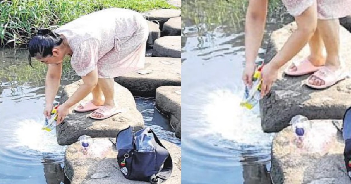 WOMAN DUMPS EXPIRED MILK POWDER INTO POND @ BISHAN-AMK PARK TO “FEED” FISHES