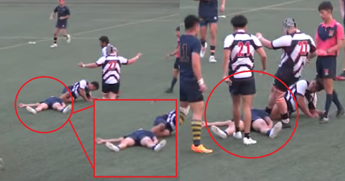 HUGE CRAZY FIGHT BROKE OUT IN SG RUGBY MATCH AFTER AH BUI KICKED UNCONSCIOUS OPPONENT