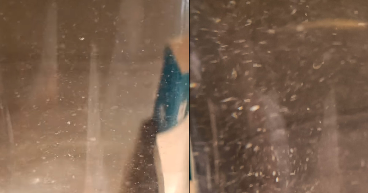 WOMAN BUYS EVIAN MINERAL WATER FROM LAZADA ENDS UP WITH DISGUSTING RESIDUE
