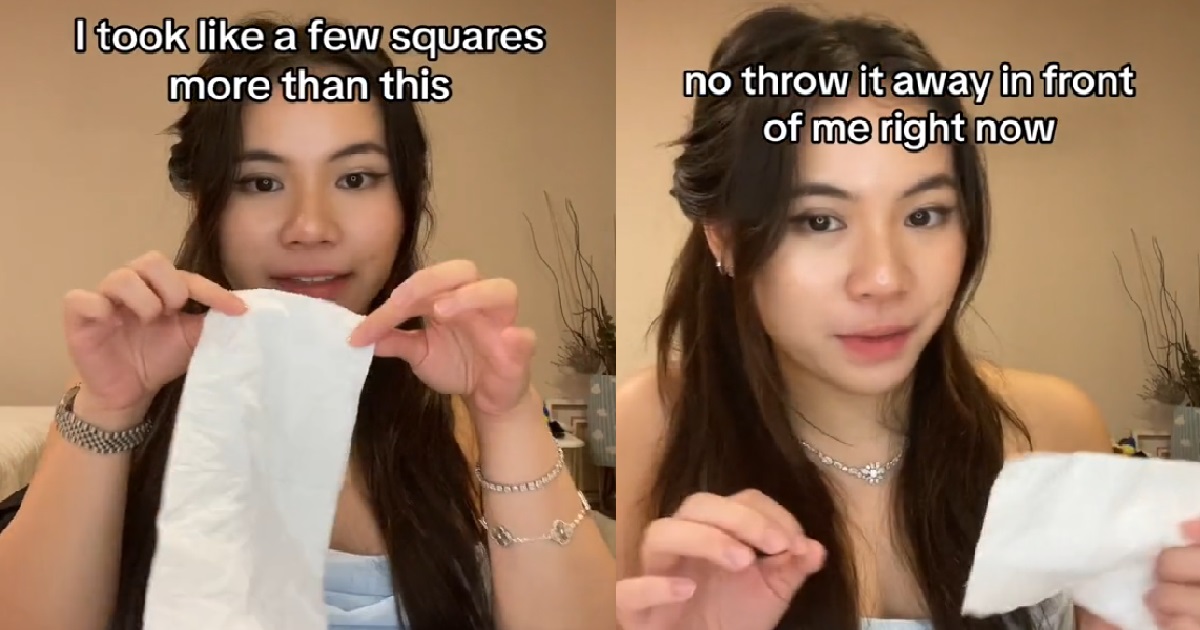 WOMAN TOOK SMALL PIECE OF TOILET PAPER @ AMK MALL, SECURITY GUARD THREATENS TO CALL POLICE