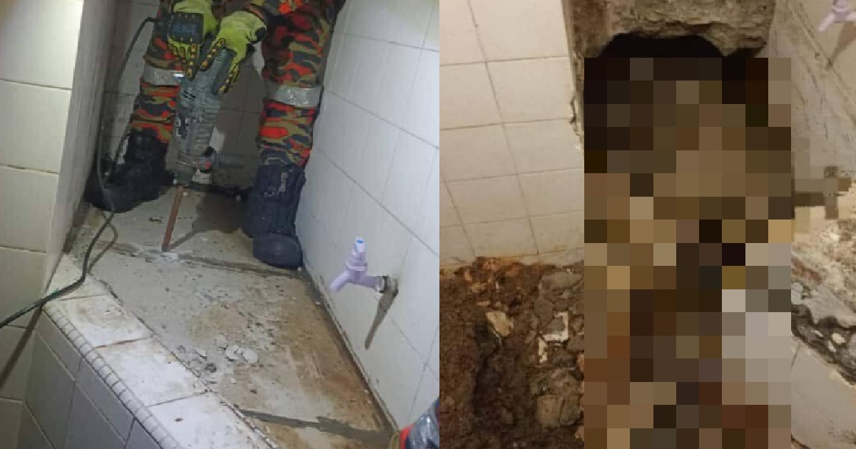 DEAD BODY OF WOMAN FOUND ENCASED INSIDE CEMENT IN RENTAL HOME, 53 Y.O MAN ARRESTED