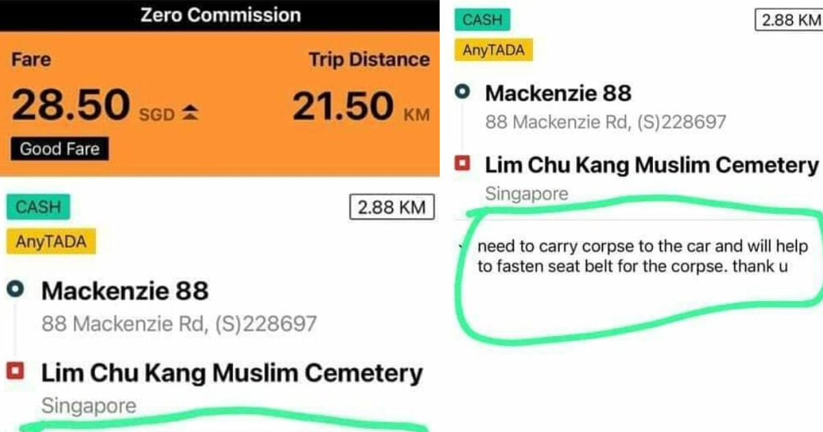 PHV DRIVER GETS WEIRD REQUEST “CARRY CORPSE TO CAR” TO LIM CHU KANG