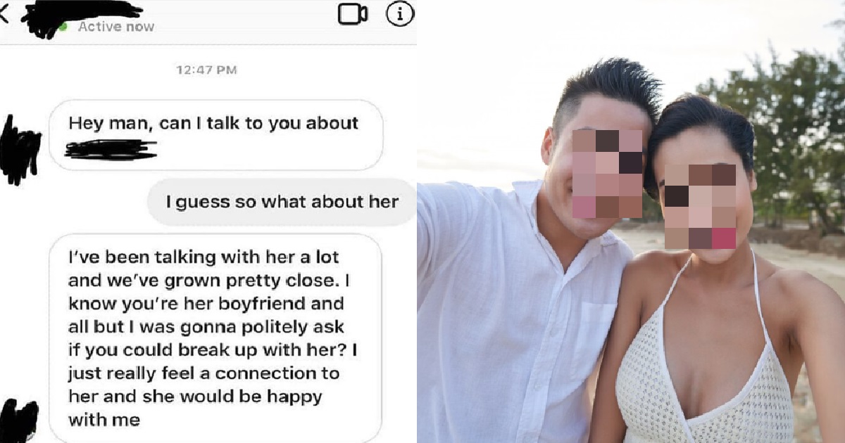 GUY FELL IN LOVE WITH ATTACHED GIRL, ASKS HER BF “CAN YOU BREAK UP WITH HER”