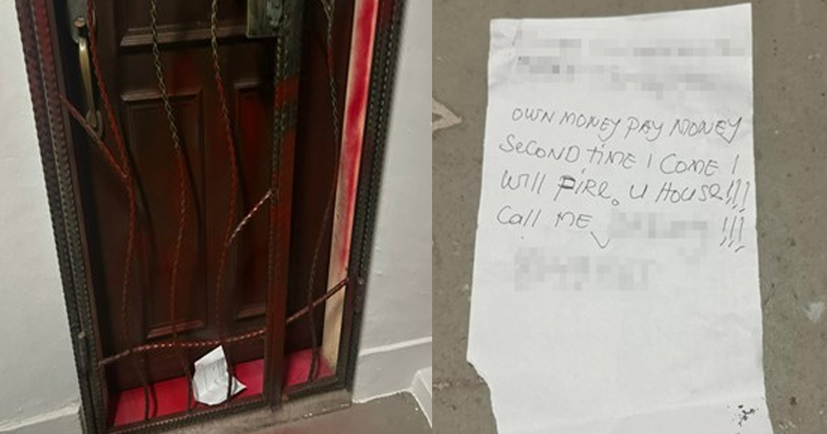 40 Y.O WOMAN ARRESTED FOR SPRAYING HDB UNIT WITH RED PAINT & LEAVING NOTE
