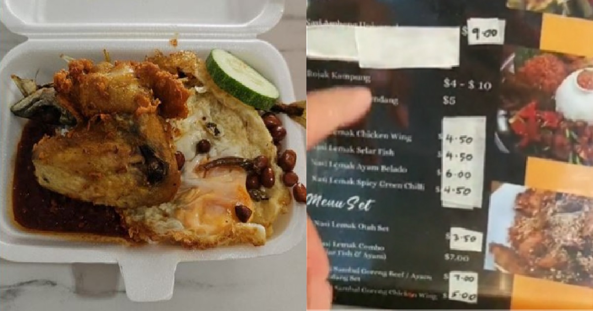 WOMAN PAID $18.20 FOR 2 PACKETS OF NASI LEMAK, “I’M NEVER GOING THERE AGAIN”