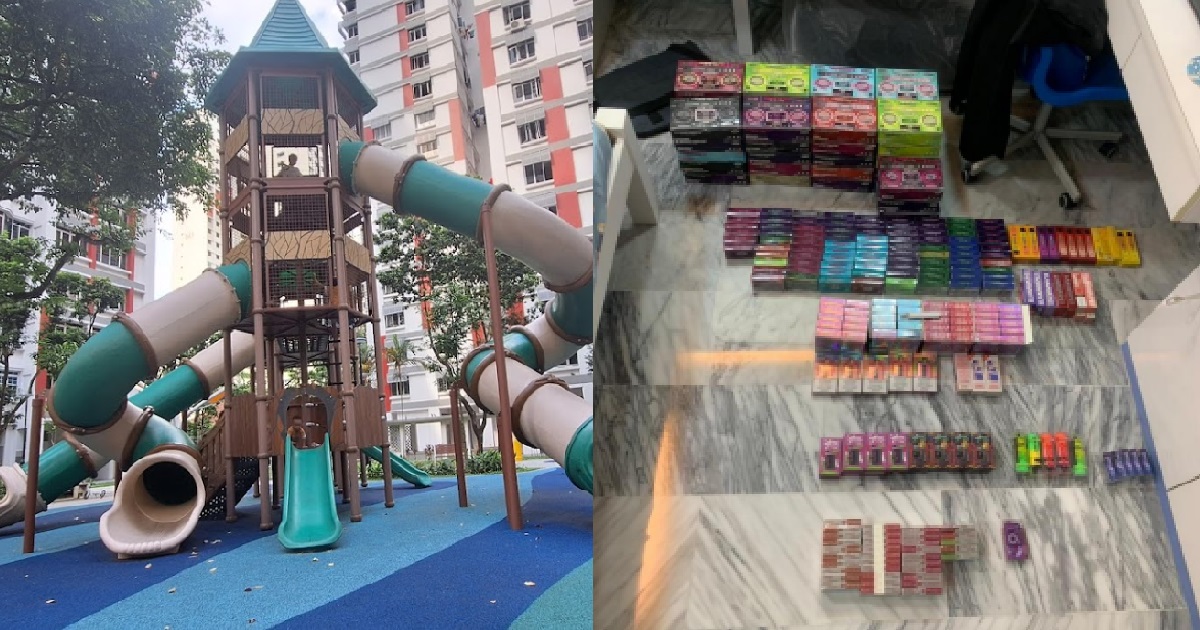 GUY SELLS VAPE TO 13 Y.O BOY @ TOA PAYOH PLAYGROUND, HOUSE KENA RAID & 700 VAPES SEIZED