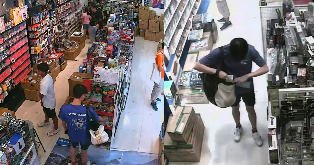MAN WEARING S’PORE POLY TCHOUKBALL SHIRT CAUGHT SHOPLIFTING @ BEDOK