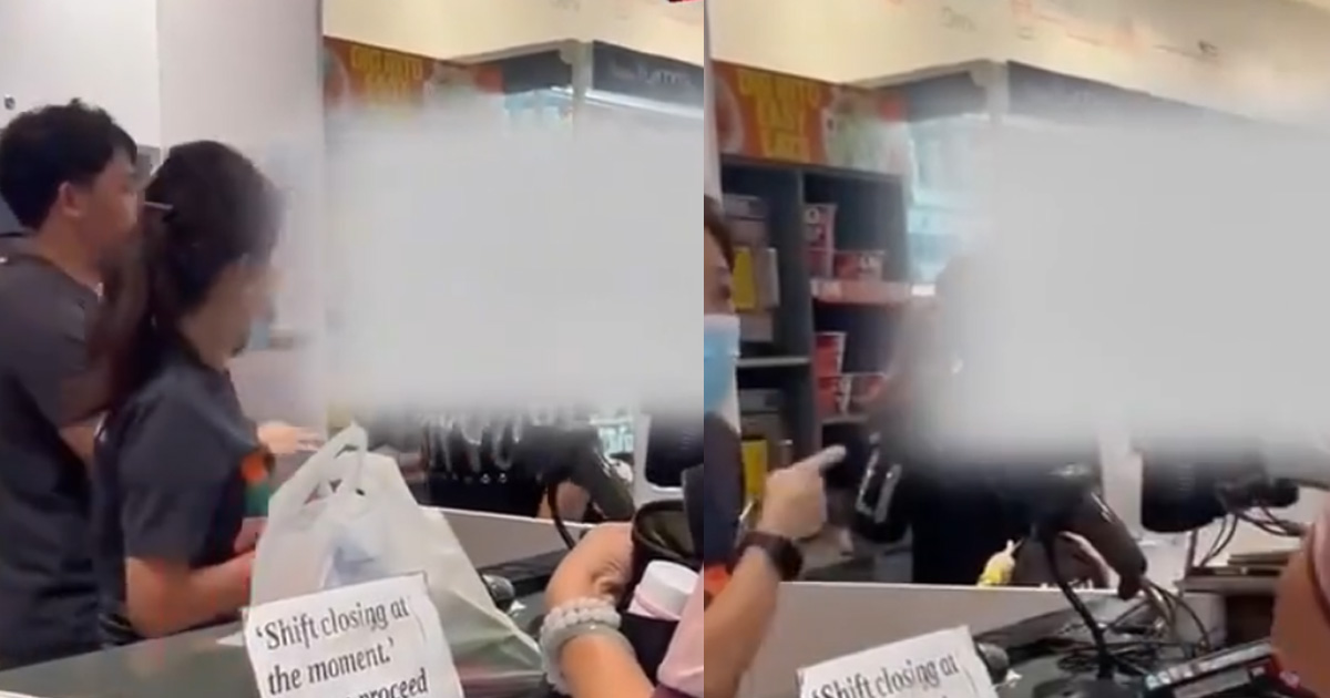 PRC WOMAN MAKING A SCENE & INSULTS S’PORE, CAUSE 7-ELEVEN NO HOT WATER