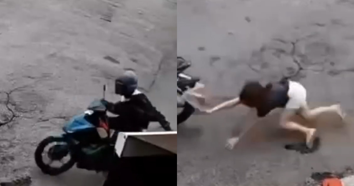 Broad Daylight Robbery in Ipoh: Woman Dragged & Injured in Violent Bag Snatching Incident