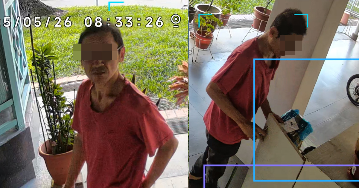 PARCEL THIEF WAIT FOR DELIVERY MAN TO DROP SHIPMENT & STEAL IT IN 10 SECONDS