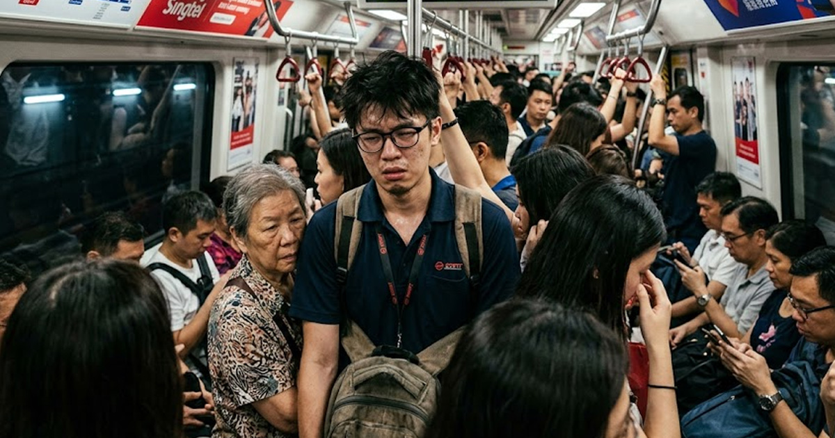 Every Sunday night standard depression ritual: Squeeze MRT like ...